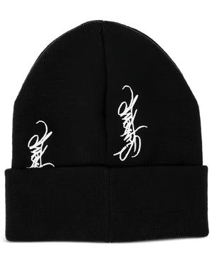 Supreme Logo-Embroidered Beanie - Black