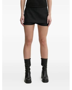HELIOT EMIL Shorts Con Design A Strati - Nero