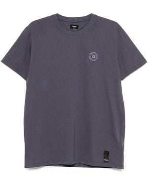 Fendi Camiseta con cuello redondo y logo - Azul
