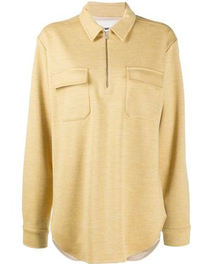 Jil Sander Half-Zip Shirt - Natural
