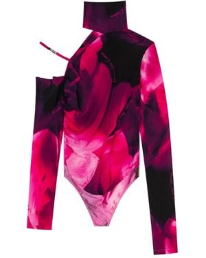 Versace Jeans Couture Body A Fiori - Rosa