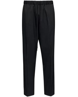 MM6 by Maison Martin Margiela Op Maat Gemaakte Broek Met Trekkoord - Zwart