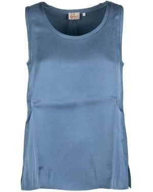 Marella Top Sin Mangas - Azul