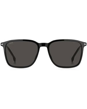 BOSS Lunettes De Soleil À Monture Rectangulaire - Black