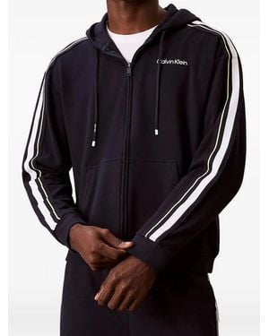 Calvin Klein Logo-Detail Hoodie - Blue