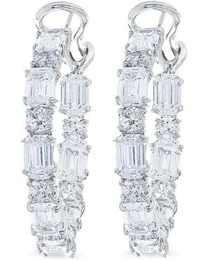 Fantasia by Deserio Hoop Earrings - White