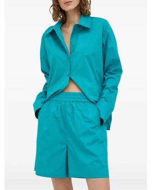 Herskind Shorts Con Vita Elasticizzata - Blu