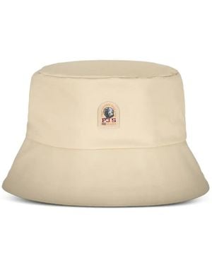Parajumpers Logo-Patch Bucket Hat - Natural