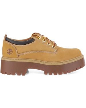 Timberland Stone Street Platform Ankle Boots - Brown
