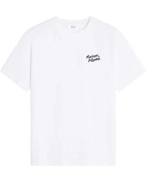 Maison Kitsuné Logo-Print T-Shirt - White
