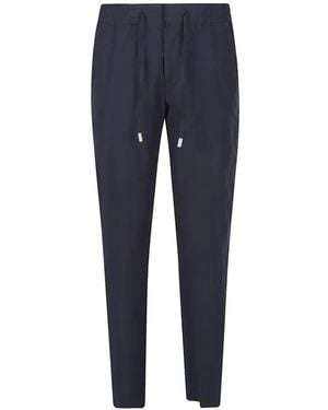PT Torino Drawstring-Fastening Trousers - Blue