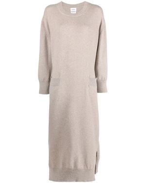 Barrie Iconic Knit Midi Dress - Natural