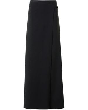 Akris Pantalones Con Hebilla - Negro