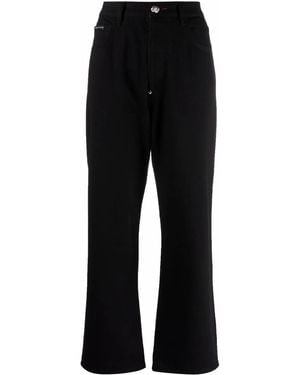 Philipp Plein Iconic Plein Loose-Fit Jeans - Black