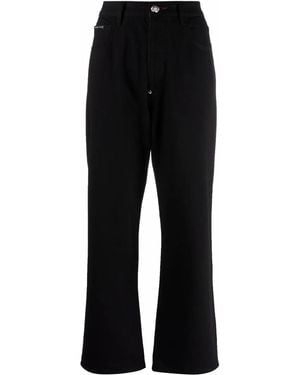 Philipp Plein Iconic Plein Loose-Fit Jeans - Black