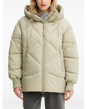 Marc O' Polo Quilted Hooded Jacket - Natural