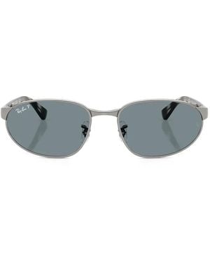 Ray-Ban Oval-Frame Sunglasses - Grey