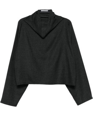 Dusan Top Con Scollo A Imbuto - Nero