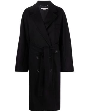 Stella McCartney Coat With Belt - Black