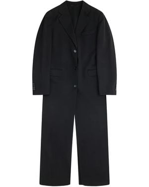 Simone Rocha Abrigo Con Espalda Abierta - Negro