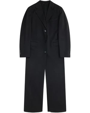 Simone Rocha Open-Back Coat - Black