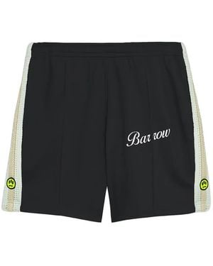Barrow Gestreepte Trainingsshorts - Zwart
