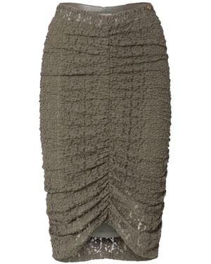 Liu Jo Midi Lace Skirt - Gray