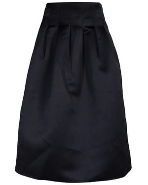 Ulla Johnson Delara Pleated Midi Skirt - Blue