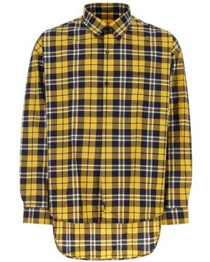 Givenchy Popover Check Shirt - Yellow