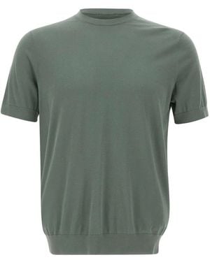 Diktat Trui Met Ronde Hals En Korte Mouwen - Groen