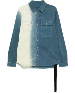 Rick Owens Dyed Shirt - Blue