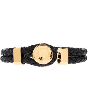 Tom Ford Braided-Leather Bracelet - White