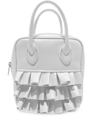 Comme des Garçons Borsa Tote Con Ruches - Bianco
