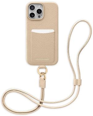 Maison De Sabre Sling Leather Iphone 16 Pro Max Phone Case - White