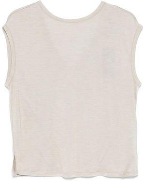 Herno ロゴプレート トップ - ナチュラル