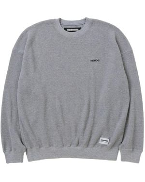 Neighborhood Crew-Neck Long-Sleeve Sweater - Gray