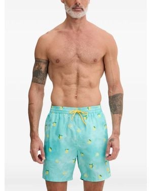 Guess Costume Da Bagno Con Stampa - Blu