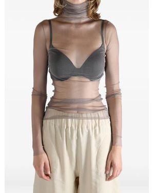 Cortana Turtleneck T-Shirt - Grey