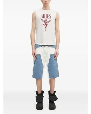 Aries Print T-Shirt - White