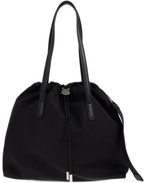 Moncler Drawstring Top-Handle Tote Bag - Black