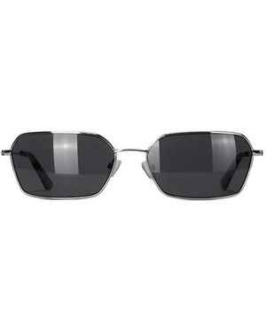 Samsøe & Samsøe Saotis Geometric-Frame Sunglasses - White