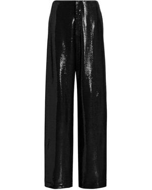 Alberta Ferretti Sequin-Embellished Trousers - Black