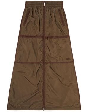 DIESEL Oval D Zip-Front Skirt - Natural