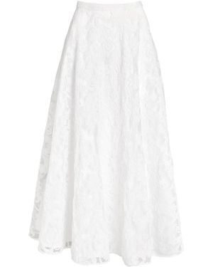 Giambattista Valli Maxirock aus Spitze - Weiß