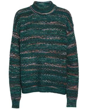Henrik Vibskov Jersey Disguise De Lana De Punto - Verde