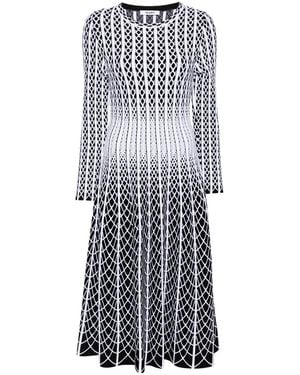Antonino Valenti Striped Midi Dress - White