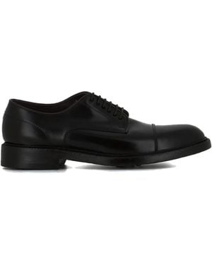 Green George 7084 Derby-Schuhe mit Kappe - Schwarz