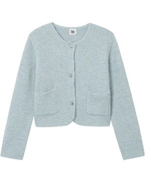 B+ AB Pocket Buttoned Cardigan - Blue