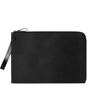 The Row Wrist-Strap Zip-Top Clutch Bag - Black