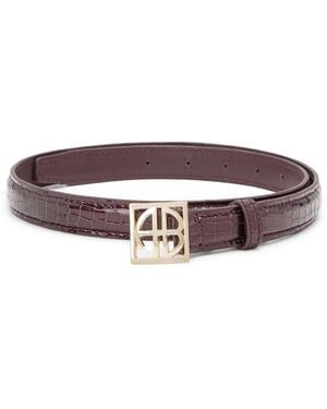 Anine Bing Leather Belt - Brown